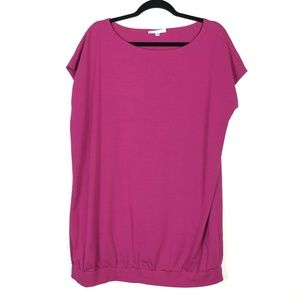 Bryn Walker Pink Oversize Cap Sleeve Tunic XS